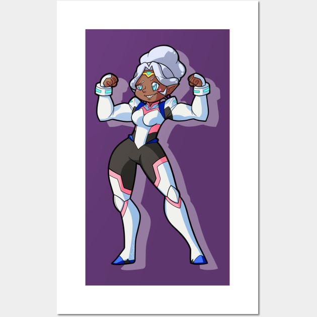 Super Strong Space Mom Wall Art by PandemiDoodles